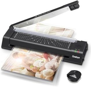 Gasbye Laminator Machine, 13-Inch Thermal Laminator with Steel Paper Cutter, 13 Laminating Pouches, Corner Rounder, Jam Release Button for Home, Office, School, Teachers, Personal Use, Black