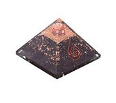 Emf Protection Orgone Pyramid, Healing Crystals Chakra Stones Reiki Energy Meditation Negative Ion Generator Pyramid for Positive Energy with Quartz and Copper (Black Tourmaline, 65-75 MM)