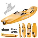 High-Speed Electric Surfboard - (Yellow Professional Edition 12KW) Water Jet Surfing Board, Maximum Speed of 65 km/h, Battery Life of 50-80 Minutes, Hybrid Fiber Construction, Suitable for Adults.