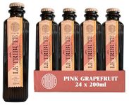 LE Tribute Pink Grapefruit Soda | Case of 24 x 200ml Bottles | Multipack | Made with Natural Grapefruit, Orange and Lemon Juice | Premium Mixer | Perfect for a Paloma Cocktail