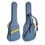 Electric Guitar Bag, Electric Guitar Case Padded Electric Guitar Gig Bag 0.4 Inch Padding Soft Guitar Case with Neck Strap, Back Hanger Loop, Blue