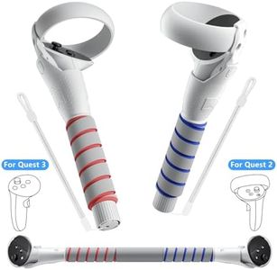 Saqico 3 in 1 Gorilla Tag Long Arms for Meta Quest 3S/3 and Oculus Meta Quest 2,Beat Saber Handles Attachment/Golf Club Extension Grips for VR Sticks Controller Accessories,Enhance VR Game Experience