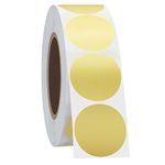 Hycodest Dot Labels Round Stickers Color Coding Labels Dots Sticker Foil Paper 1 inch, 1000 Pcs (Gold, 1 inch)