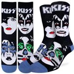 Good Luck Sock Men's Kiss, Band Socks, Adult