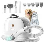 lvittyPet Dog Grooming Kit & Vacuum, 5-IN-1 Pet Vacuum for Shedding Grooming with Clipper & Brushes for Dogs Cats Cleaning at Home, 13000Pa Suction, 2L Capacity