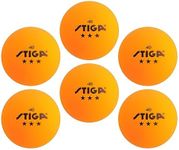 STIGA 6-Pack Orange 3 Star Table Te