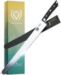 DALSTRONG Extra-Long Slicing Knife - 14 inch - Gladiator Series Elite - Premium High Carbon German Steel - Black G10 Handle - Carving Knife - Slicer, BBQ, Brisket - Sheath Included - NSF Certified