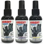 Arrest My Vest Military and Police Grade Odor Eliminating Spray for Body Armor Odor, Tactical Gear. Safe on K9's. Triple Pack of Assorted Fragrances 1 Midnight, 1 Stressless and 1 Night Shift Bottles