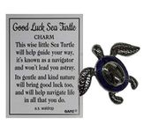 Ganz Good Luck Sea Turtle Pocket Charm with Story Card (Royal)