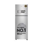 Haier 240 L 1 Star Frost Free Double Door Refrigerator with Cool Pad for Extended Freezer Cooling & Spacious Fresh Zone (HEF-251EGSA-P, Moon Silver, 2026 Model)