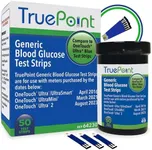 TruePoint Generic Test Strips 50 Count for Use with OneTouch Ultra, Ultra2, and UltraMini & UltraSmart Meters All Purchased Before April 2016