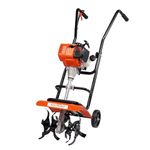 Neptune Simplify Farming NC-52 Top Mini Tiller | 2HP Powerful 52CC 2 Stroke Petrol Engine With Metal Blade, Maximum Width 13" Depth 4"| Cultivator, Rotavator, Weeder | Suitable For Agriculture & Crops