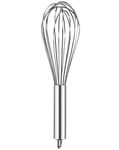 Saylani Enterprises Hand Whisk Metal Whisk Egg Whisk Kitchen Whisk,Hand Whisk Manual Mini Whisk for Cooking, Whisking, Blending, Beating, Stirring, Silver(10 Inches - Handle Length - 5 Inches Approx)