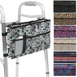 Vive Walker Bag - Accessories Wheelchair Basket Pouch (Water Resistant) - Seniors Caddy Accessory Attachment for Folding, Rolling Walkers - Carry Storage Carrier Tote - Lightweight, Universal Size