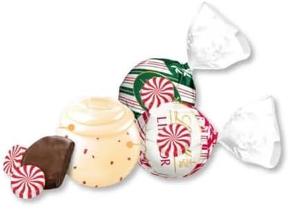 Peppermint Chocolate Truffles Holiday Assortment Individually Wrapped Bulk Bag - 25 lb (Approx. 1000 pieces)