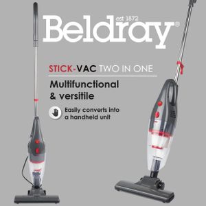 Beldray 2-in-1 Upright & Handheld Vacuum Cleaner – Bagless, HEPA, 600W