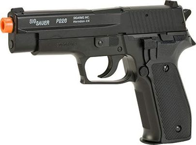 Evike Airsoft - Swiss Arms Licensed 226 Collector's Edition Spring Powered Airsoft Pistol (Color: Black)