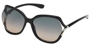 Tom Ford Unisex Adults’ FT0578 01B 60 Sunglasses, Black (Nero Lucido/Fumo Grad)