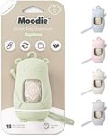 Teddy Bear Diaper Bag Dispenser | Diaper Trash Bags on the Go Dispenser w/Silicon Strap | 15 UNSCENTED Baby Poop Bags per Roll | Dirty Diaper Bags Disposable | Diaper Waste Bags (SAGE GREEN)