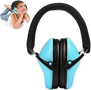 Ballery Kids Ear Defenders, NRR 25dB / SNR 29dB Kids Earmuffs Ear Protectors, Hearing Protectors, Ear Defenders for Children with Adjustable Headband (Carrying Bag Included, Blue)