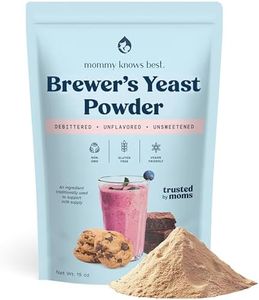 Brewer's Yeast Powder for Lactation Support for Breastfeeding | Mild-Tasting, Debittered, Delicious in Lactation Cookies, Smoothies, Lactation Recipes, Gluten-Free by Mommy Knows Best, 15 oz