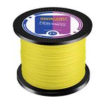 RIKIMARU FIERCENESS Braid Fishingline (Fluo-Yellow-327Yds, 4LB(0.05mm))