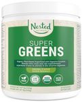 Super Greens Daily Greens Superfood Powder - Certified USDA Organic Green Powder w/20+ Whole Foods, Spirulina Powder, Wheat & Barley Grass - Probiotics, Fiber & Enzymes - Original Flavour, 30 Servings