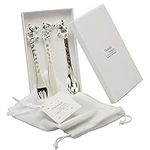 Baby Christening Twinkle Twinkle Silverplated 3 Piece Cutlery Set - Knife Fork & Spoon CG307C