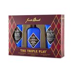Jack Black The Triple Play Gift Set for Men, Double Duty Face Moisturizer, All-Over Wash for Face, Hair & Body, Face Buff Energizing Scrub with Vitamin C, 2x 88ml + 1 x 251ml Set for Face & Body Care