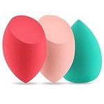 Makeup Sponge Blender Start Makers 3 Pack Beauty Blender Mood Foundation Sponge Set non-Latex Beauty Sponge for Blending Liquid Foundation Cream and Powder