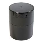 Tightvac - Premium Airtight Herb Storage Container - Holds ½ oz to 3 ounces - Keep Your Herbs and Dry Goods Fresh and Flavorful. Black Pearl