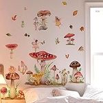 Runtoo Fairy Mushroom Wall Stickers