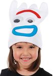 Disney Forky Knit Costume Hat for Kids - Soft Knit Hat with Embroidered Forky Details, White, Standard