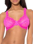 Signature Lace Unlined Underwire Bra Smart & Sexy Women's, Medium Pink, 44DDD