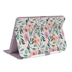 Speck Products Balance Folio Print iPad (2019/2020) Case and Stand, Watercolor Roses/Washed Lilac