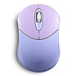 Perixx PERIMICE-802PP Wireless Bluetooth Mouse - Portable Design - Compatible with Windows, iOS, and Android PC, Laptop, Tablet, and Smartphone - Purple