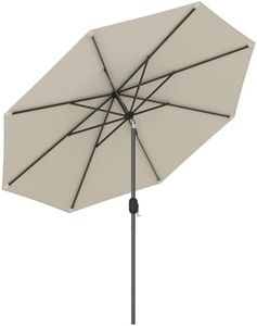 Giantex 9ft Patio Umbrella Outdoor, Market Table Umbrella w/Push Button Tilt and Crank, 180G Polyester Fabric and Sturdy Ribs, Sun Canopy Umbrellas for Patio Garden Beach Deck Pool