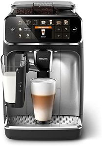 Philips 5400 Series Bean-to-Cup Espresso Machine - LatteGo Milk Frother, 12 Coffee Varieties, 4 User Profiles, Intuitive Display, Silver (EP5446/70)