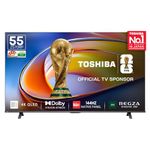 Toshiba 139 cm (55 Inches) 4K Ultra HD Smart QLED TV | Dolby Vision Atmos, HDR10+ | 144 Hz Panel | 24W Powerful Speaker | REGZA Engine ZRi | Voice Control | VIDAA OS | 55Z570RP (Black) (55Z570RP)