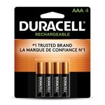 Rechargeable Staycharged Nimh Batteries, AAA, 4/Pack