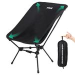 Mission Mountain High-Back Compact Camping Chair with Shoulder, Neck, and Back Support, 30-Second Easy Set-Up Portable Folding Chair, Supports 330lbs Lightweight Camping Chair