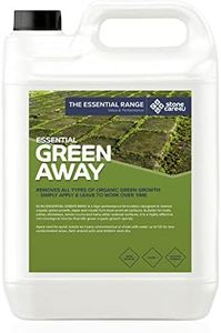 Stonecare4u 'GREEN AWAY' (formerly Moss Away) Patio, Roof, Drives,Tarmac & Paving, Kills Organic Growth, Algae and Mould (5 Litre)