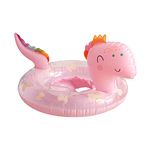 Topways Baby Swimming Float, Baby Inflatable Swimming Ring with Seat and Handle Dinosaur Pool Float Boat Fun Water Toys Accessories for 1-6 years old Babies Toddlers Infant Children Training Pink