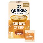 Quaker Oat So Simple Golden Syrup Porridge, 10 x 36 g