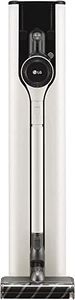 LG CordZero A9T-ULTRA1C mit All-in-One Tower, kabelloser Staubsauger mit automatischer Entleerung, 200W, 120 Min. Laufzeit, 4 Bürsten und 2 Zubehörteile, UVC-Desinfektion, Wi-Fi, Calming Beige