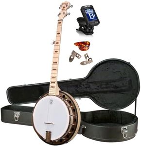 Deering Goodtime 2 5-String Maple Resonator Bluegrass Banjo 1920's Art Deco Inlay Bronze Powder Coat Hardware with Instrument Alley Hard Case Combo