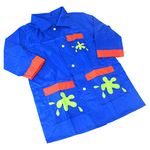 Childrens Splashproof Blue Nylon Painting Outdoor Play Coat Crafts & Messy Play Apron 3 - 5 Yrs