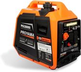 PROYAMA 3800W Portable Inverter Generator, CO Sensor, Digital Interface, RV - Ready, ECO - Mode Feature, Parallel Capable, Low Oil Shutoff, Super Quiet and Lightweight with Weatherproof Cover