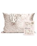 Kitsch Satin Pillowcase - Softer Than Silk Pillow Cases - Cooling Pillow Case with Satin Finish and Zipper | Satin Pillow Case Cover (Standard/Queen (1 Pack), Leopard)