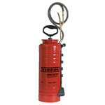 Chapin 19494 Made in USA 3.5 Gallon Tri-Poxy Industrial Open Head Sprayer for Professional Concrete Applications, Form Oils, Construction with All Brass Components, 3.5 gallons, Red